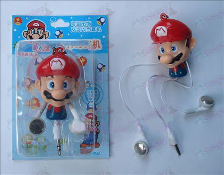 Super Mario Bros Accesorios retráctil MP3 Auriculares