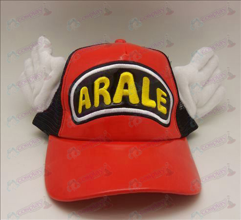 D Ala Lei sombrero (rojo - negro)