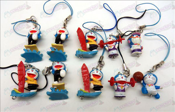 10 Doraemon cuerda máquina muñeca