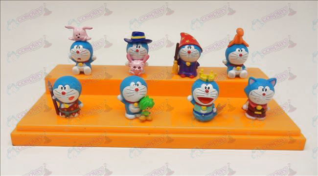 Ocho adornos muñeca de Doraemon
