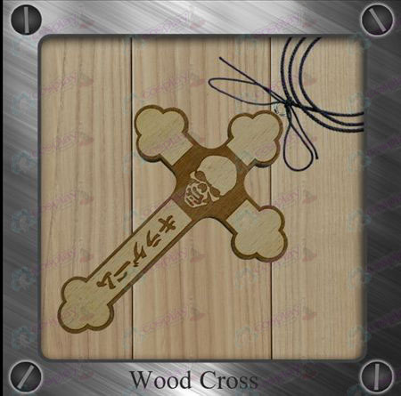Nota pabellón Accesorios-Kito collar de cruz de madera Muerte