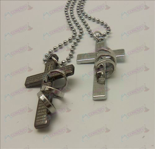 Death Note Accesorios Cross Necklace Ring (caja)