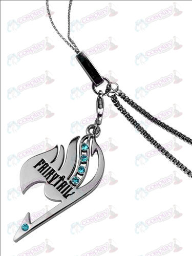 Fairy Tail con la cadena del teléfono del diamante (diamante azul)