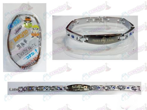 Fairy Tail Accesorios brazalete de diamantes de acero inoxidable