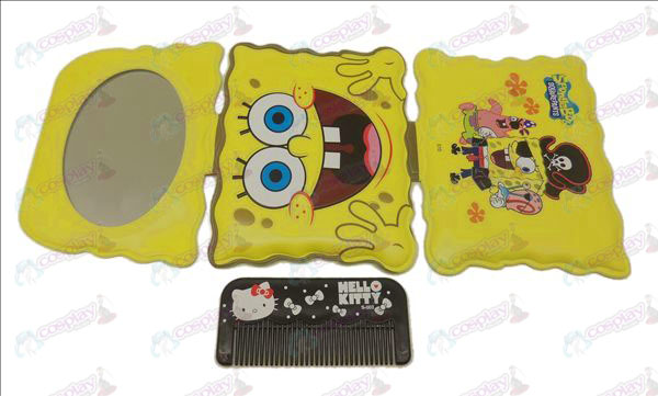 SpongeBob SquarePants Accesorios Espejo + peine (A)