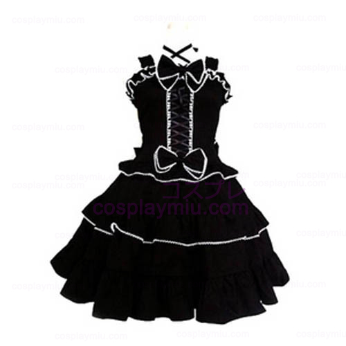 Tailor-made Negro Gothic Lolita Trajes Cosplay