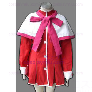 Kanon Girl Pink Edge Scarf Uniform Trajes Cosplay