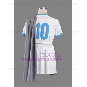 Inazuma Eleven White Soccer Uniform Trajes Cosplay