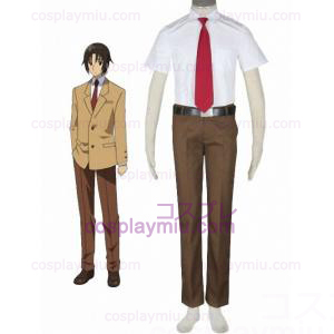 Seitokai Yakuin Domo-men's Summer School Uniform 65% Cotton 35% Polyester Trajes Cosplay
