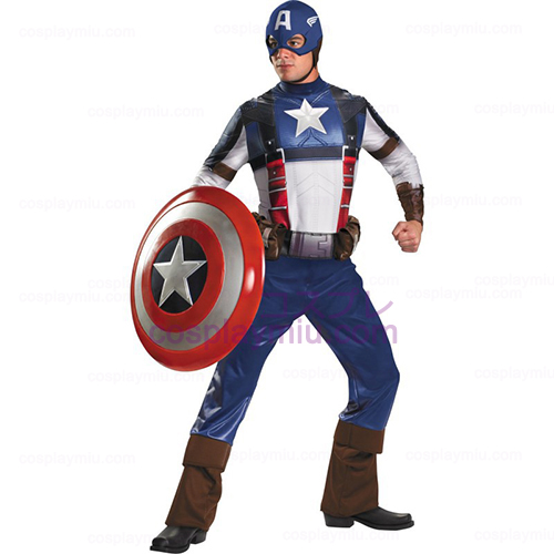 Captain America Movie - Captain America Deluxe Adult Disfraces