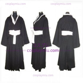 Bleach Kuchiki Rukia Soul Reaper Negro Uniform Trajes Cosplay