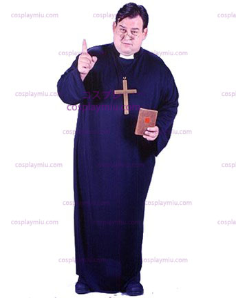 Mens Plus Size Priest Disfraces