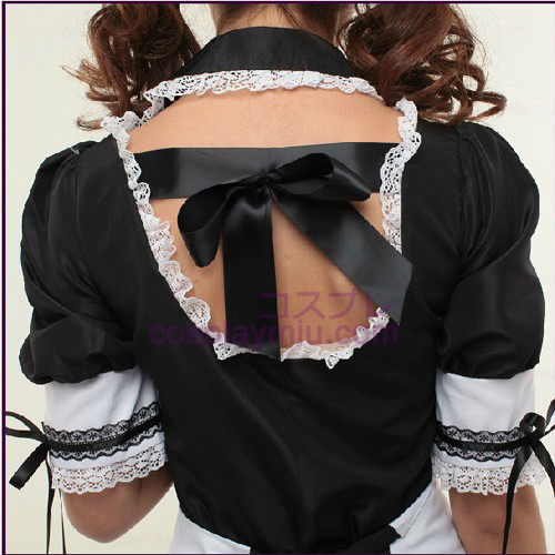 Negro White Lovely and Dream Anime Cosplay Disfraces Maid