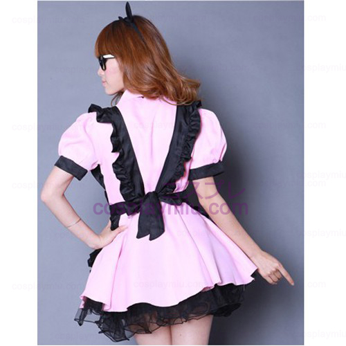 Negro Apron and Pink Skirt Disfraces Maid
