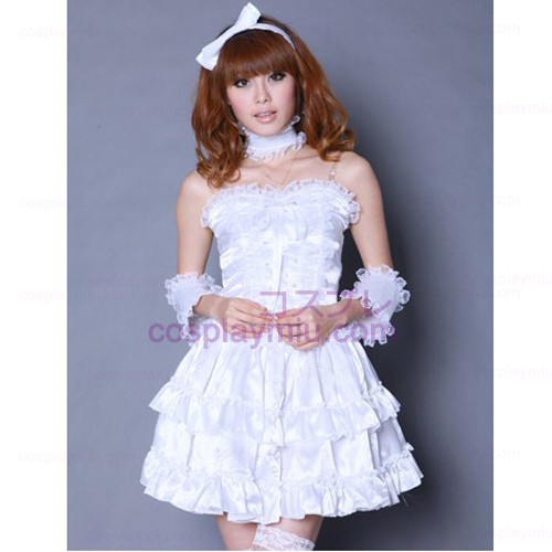 White Lolita Princess maid Disfraces