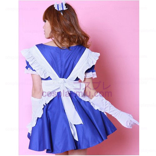 White Apron and Blue Skirt Disfraces Maid