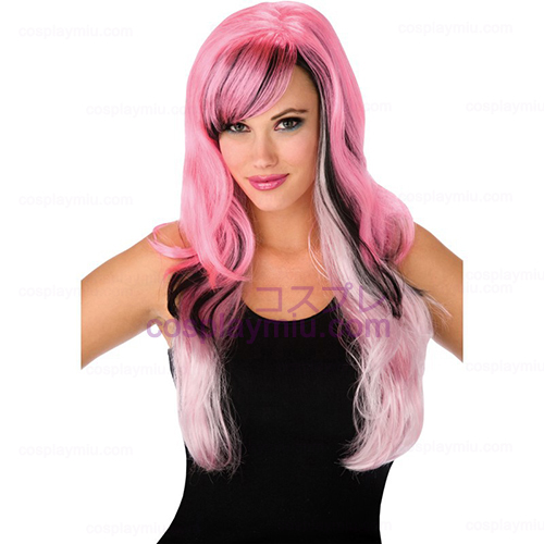 Gothic Pink and Negro Adult Wig