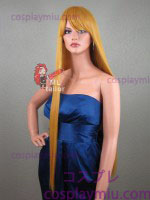 36" Straight Autumn Gold Blonde Cosplay Wig