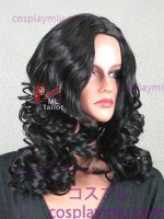 20" Negro Curly Midpart Cosplay Wig