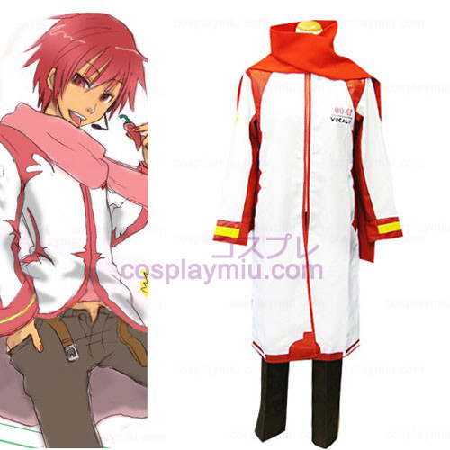 Vocaloid Akaito Red and White Trajes Cosplay