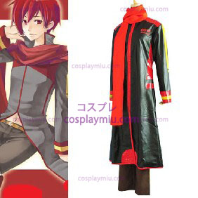 Vocaloid Akaito Red and Negro Trajes Cosplay
