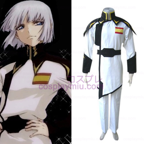 Gundam Seed Lyzak Jule White Uniform Trajes Cosplay