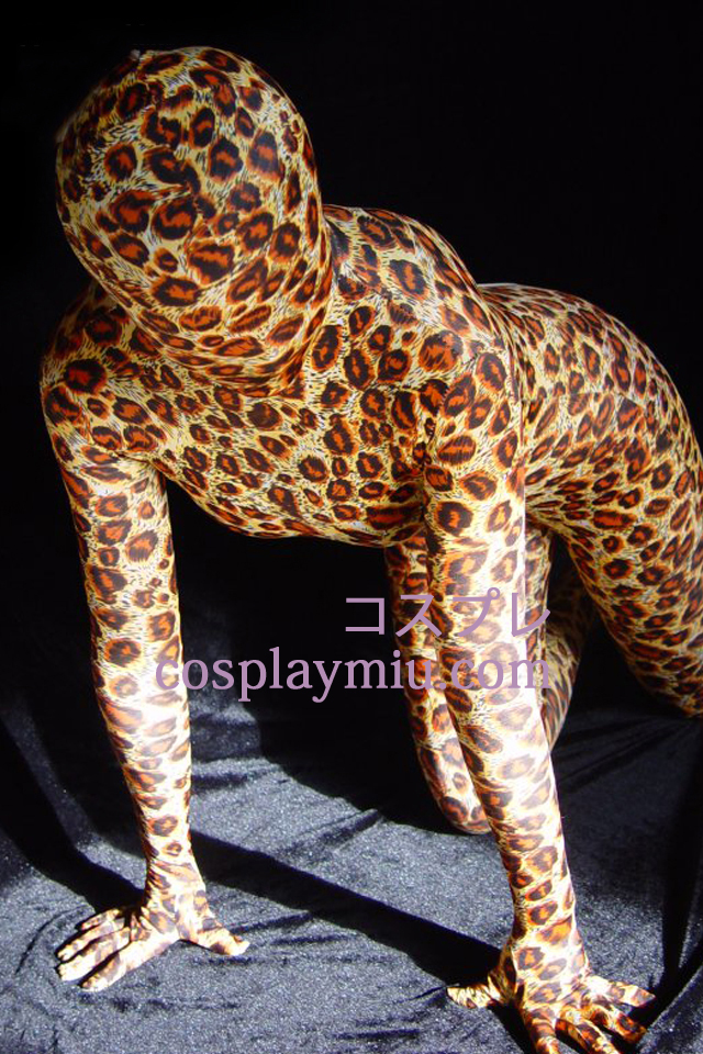 Leopard Spots Lycra Spandex Unisex Zentai Suit
