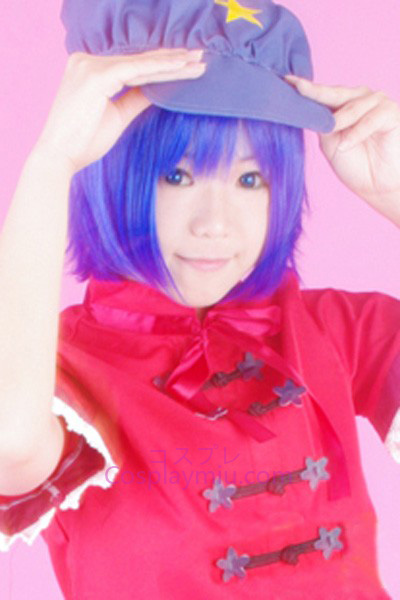 Touhou Project Miyako Yoshika peluca azul oscuro