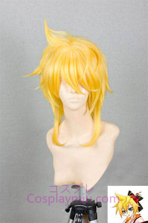 Vocaloid Len OnVocal longitud media peluca de Cosplay