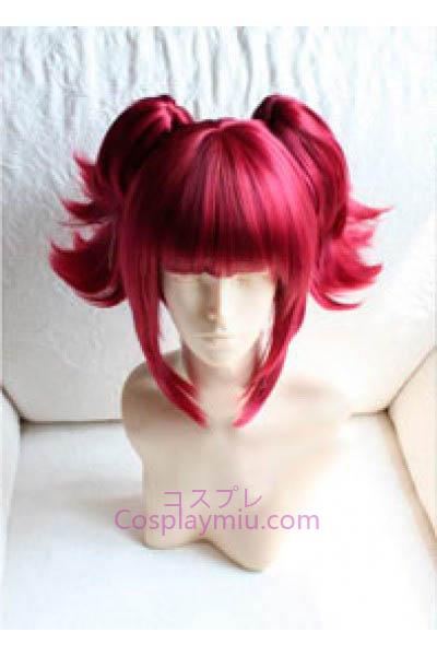 Kuroshitsuji Mey Rin Vino Rojo peluca corta de Cosplay