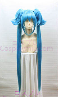Macross Klan Klang largo azul cosplay peluca