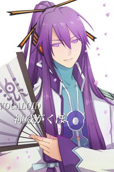 Vocaloid largo cosplay peluca púrpura Gakupo