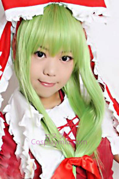 Touhou Project Kagiyama Hina mixta peluca cosplay verde