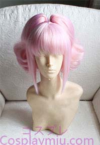 Code Geass Anya Alstreim rosa peluca cosplay rizado