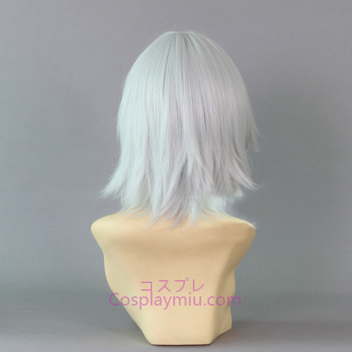 Touhou Project Izayoi Sakuya Silver Short Con trenza larga peluca de Cosplay